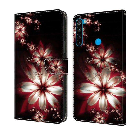 For Xiaomi Redmi Note 8 Crystal 3D Shockproof Protective Leather Phone Case(Fantastic Flower) - Xiaomi Cases by buy2fix | Online Shopping UK | buy2fix