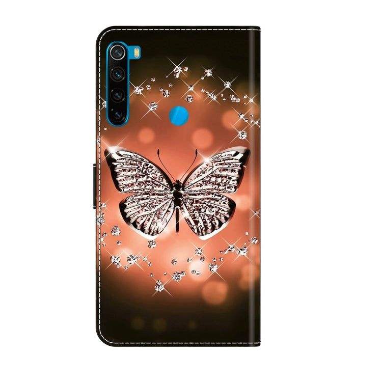 For Xiaomi Redmi Note 8 Crystal 3D Shockproof Protective Leather Phone Case(Crystal Butterfly) - Xiaomi Cases by buy2fix | Online Shopping UK | buy2fix