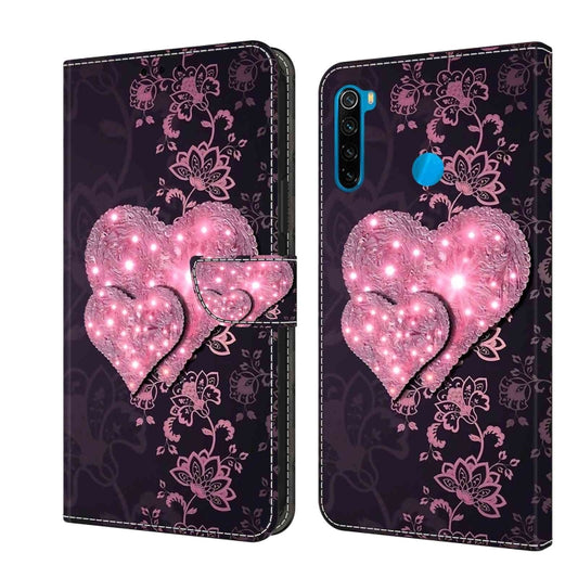 For Xiaomi Redmi Note 8T Crystal 3D Shockproof Protective Leather Phone Case(Lace Love) - Xiaomi Cases by buy2fix | Online Shopping UK | buy2fix