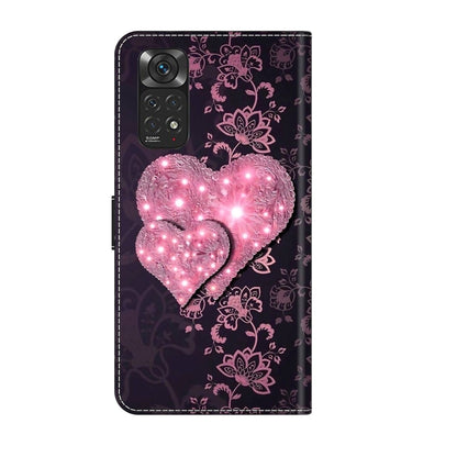 For Xiaomi Redmi Note 11 Global Crystal 3D Shockproof Protective Leather Phone Case(Lace Love) - Xiaomi Cases by buy2fix | Online Shopping UK | buy2fix