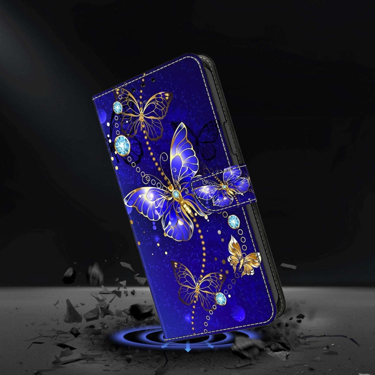 For Xiaomi Redmi Note 12 4G Crystal 3D Shockproof Protective Leather Phone Case(Diamond Butterfly) - Xiaomi Cases by buy2fix | Online Shopping UK | buy2fix