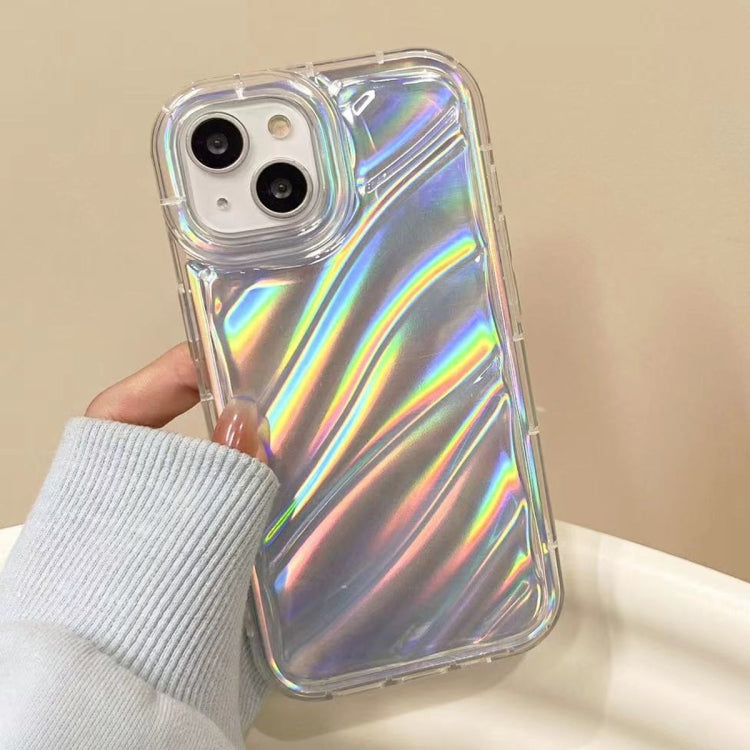 For iPhone 14 Laser Sequin Waves TPU Phone Case(Transparent) - iPhone 14 Cases by buy2fix | Online Shopping UK | buy2fix