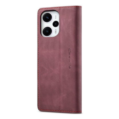 For Xiaomi Poco F5 5G/Redmi Note 12 Turbo 5G CaseMe 013 Multifunctional Horizontal Flip Leather Phone Case(Wine Red) - Xiaomi Cases by CaseMe | Online Shopping UK | buy2fix