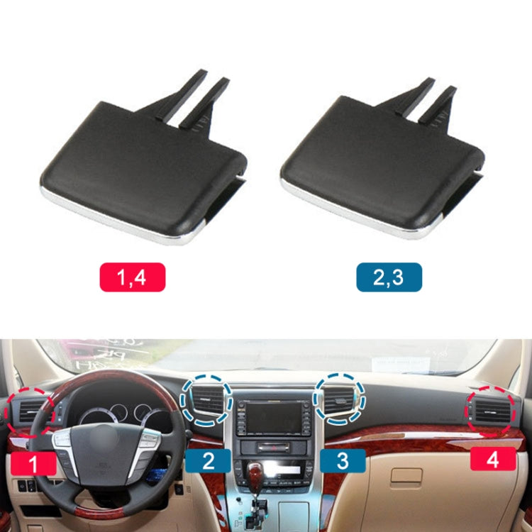 For Toyota Alphard 2011-2014 Left-hand Drive Car Air Conditioning Air Outlet Paddle 77620-SWA-A0-1, Type:Middle Left Side - Air Conditioning System by buy2fix | Online Shopping UK | buy2fix