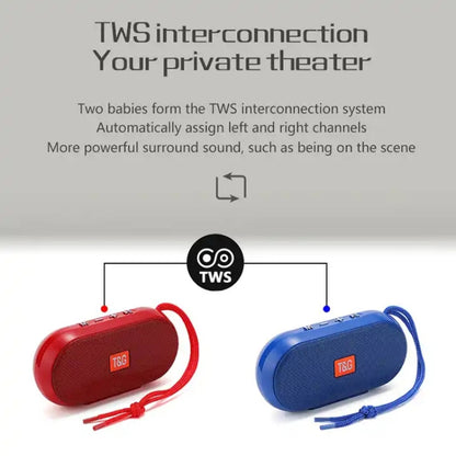 T&G TG179 Outdoor Multifunctional Wireless Bluetooth Speaker Support USB / TF / FM(Red) - Mini Speaker by T&G | Online Shopping UK | buy2fix