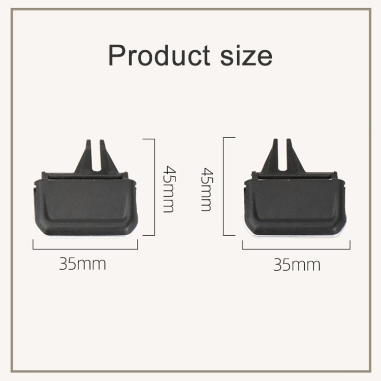 For Volkswagen Tiguan L 17-21 Car Air Conditioning Air Outlet Paddle, Left Driving(Middle-Left) - Air Conditioning System by buy2fix | Online Shopping UK | buy2fix