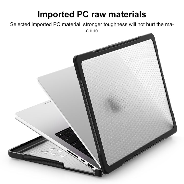 For MacBook Pro 14.2 inch 2023 / 2021 Dot Translucent Laptop Protective Case(Transparent) - MacBook Pro Cases by buy2fix | Online Shopping UK | buy2fix