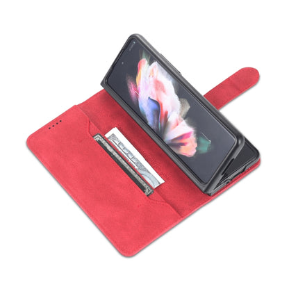 For Samsung Galaxy Z Fold5 AZNS Dream II Skin Feel PU+TPU Horizontal Flip PU Phone Case(Red) - Galaxy Z Fold5 Cases by AZNS | Online Shopping UK | buy2fix