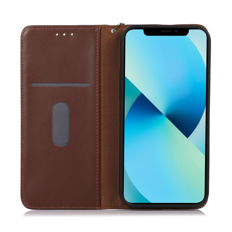 For Nokia XR21 KHAZNEH Nappa Top Layer Cowhide Leather Phone Case(Brown) - Nokia Cases by buy2fix | Online Shopping UK | buy2fix