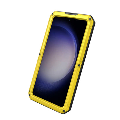 For Samsung Galaxy S23 5G RedPepper Wolf 360 Full Body Rugged IP68 Waterproof Phone Case(Yellow) - Galaxy S23 5G Cases by RedPepper | Online Shopping UK | buy2fix