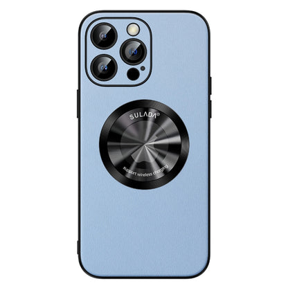 For iPhone 13 Pro SULADA Microfiber Leather MagSafe Magnetic Phone Case(Sierra Blue) - iPhone 13 Pro Cases by SULADA | Online Shopping UK | buy2fix