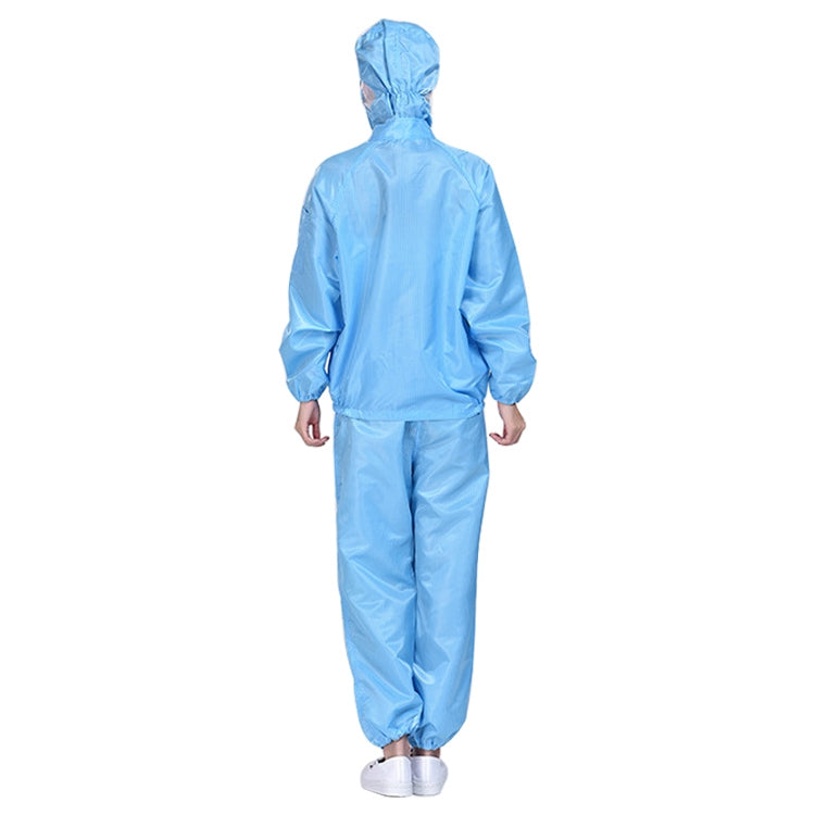 Striped Anti-static Split Hood Dust-proof Work Suit, Size:XL(Blue) - Protective Clothing by buy2fix | Online Shopping UK | buy2fix