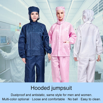 Striped Anti-static Split Hood Dust-proof Work Suit, Size:XXXL(White) - Protective Clothing by buy2fix | Online Shopping UK | buy2fix