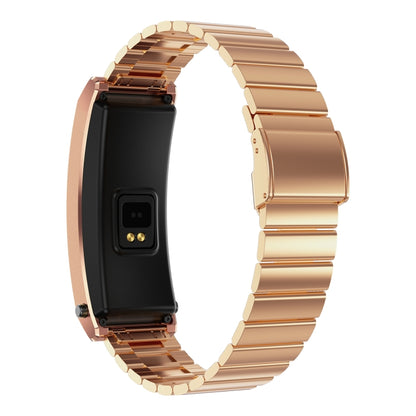 K13S 1.14 inch TFT Screen Slub Steel Strap Smart Calling Bracelet Supports Sleep Management/Blood Oxygen Monitoring(Rose Gold) - Smart Wristbands by buy2fix | Online Shopping UK | buy2fix