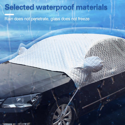 Car Half-cover Car Clothing Sunscreen Heat Insulation Sun Nisor, Aluminum Foil Size: 4.8x1.9x1.5m - Aluminum Film PEVA by buy2fix | Online Shopping UK | buy2fix