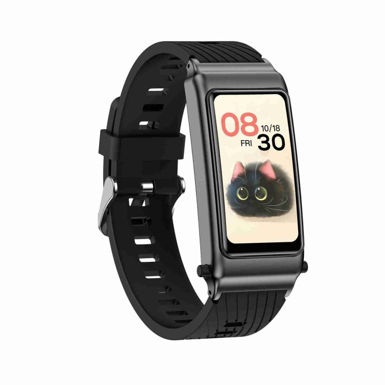 K80 1.57 inch Silicone Band IP67 Earphone Detachable Smart Watch Support Bluetooth Call(Black) - Smart Watches by buy2fix | Online Shopping UK | buy2fix