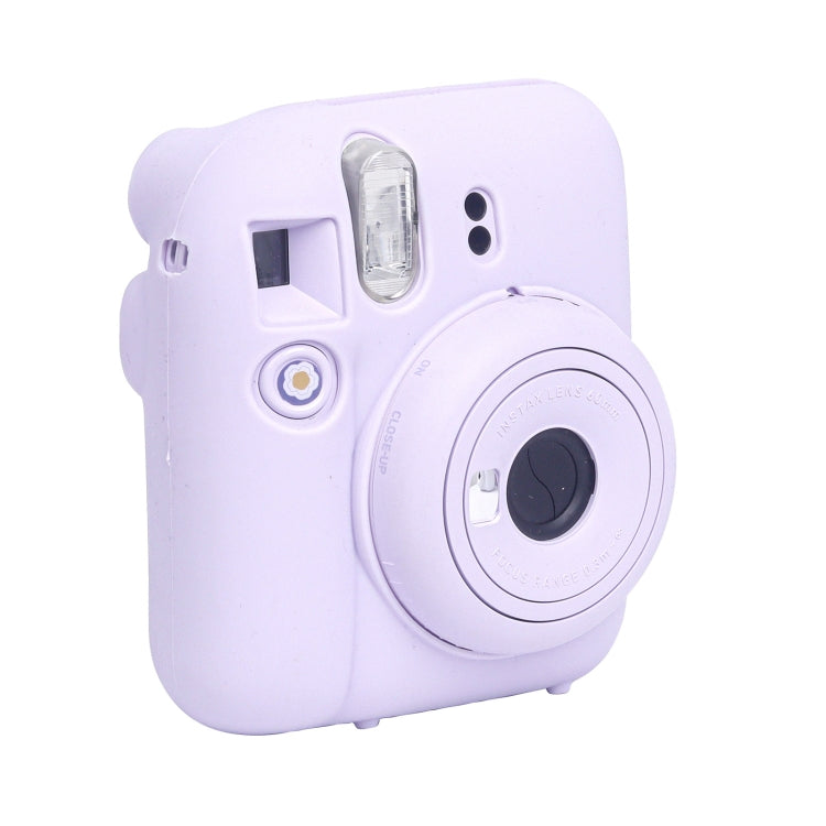 For FUJIFILM instax mini 12 Soft Silicone Camera Protective Case(Purple) - Protective Case by buy2fix | Online Shopping UK | buy2fix