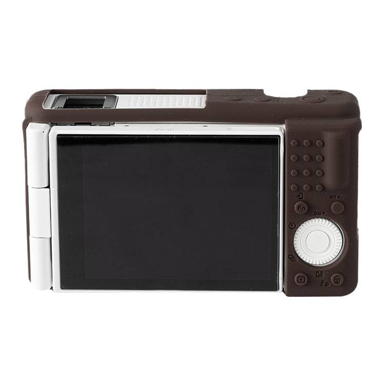 For Sony ZV-1F / ZV1 M2 Soft Silicone Protective Case(Coffee) - Protective Case by buy2fix | Online Shopping UK | buy2fix