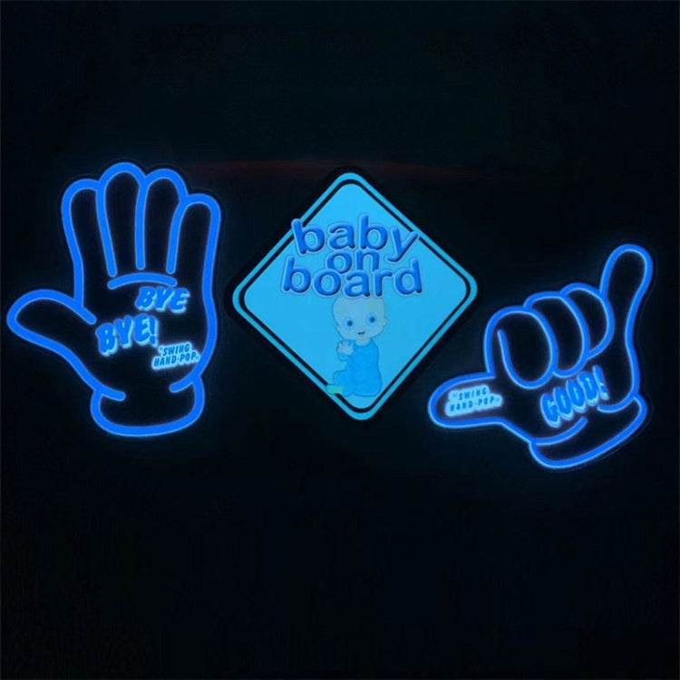 EL Luminous Car Stickers Cold Light Car Stickers Car Luminous Pattern Decoration(Boost) - Decorative Sticker by buy2fix | Online Shopping UK | buy2fix