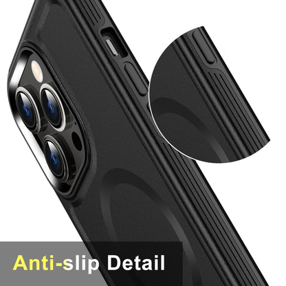 For iPhone 11 Shield Armor MagSafe TPU Hybrid PC Phone Case(Black) - iPhone 11 Cases by buy2fix | Online Shopping UK | buy2fix