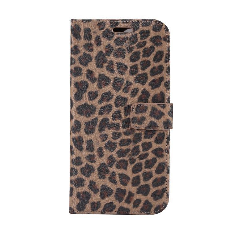 For iPhone 15 Pro Max Leopard Pattern Horizontal Flip Leather Phone Case(Brown) - iPhone 15 Pro Max Cases by buy2fix | Online Shopping UK | buy2fix