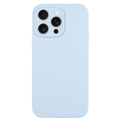 For iPhone 15 Pro Max Pure Color Liquid Silicone Fine Pore Phone Case(Sky Blue) - iPhone 15 Pro Max Cases by buy2fix | Online Shopping UK | buy2fix