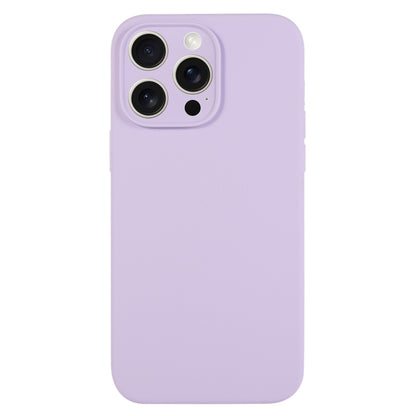 For iPhone 15 Pro Max Pure Color Liquid Silicone Fine Pore Phone Case(Lilac Purple) - iPhone 15 Pro Max Cases by buy2fix | Online Shopping UK | buy2fix