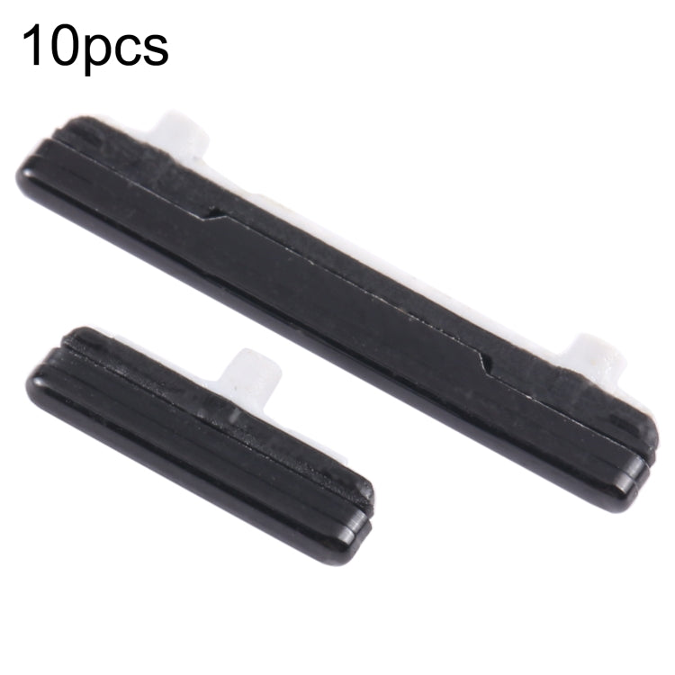 For Samsung Galaxy S21 Ultra 5G SM-G998 10pcs Power Button + Volume Control Button(Black) - Home key & Side Key by buy2fix | Online Shopping UK | buy2fix