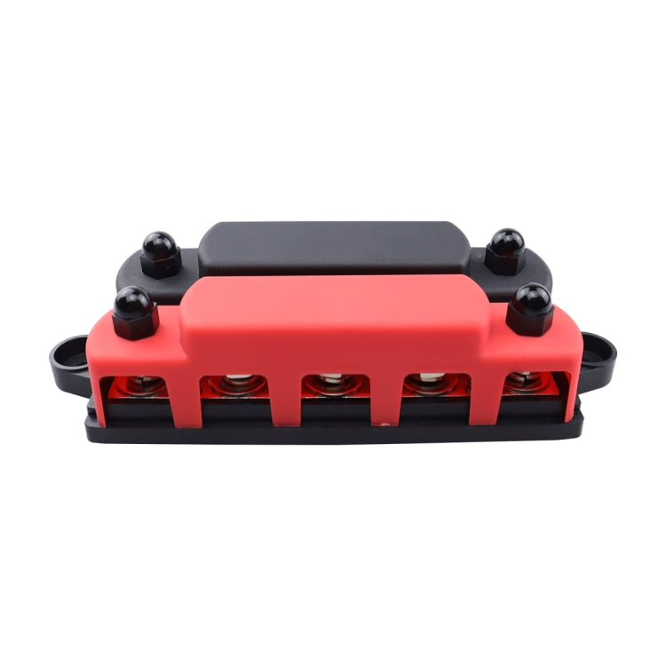 CP-4126 RV / Yacht M8 5-stud Double Row Busbar(Red Black) - Fuse by buy2fix | Online Shopping UK | buy2fix