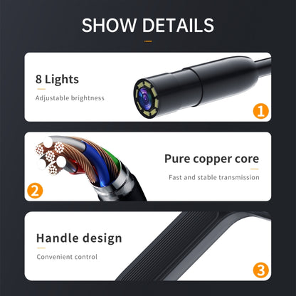 P200 8mm Front Lenses Integrated Industrial Pipeline Endoscope with 4.3 inch Screen, Spec:20m Tube -  by buy2fix | Online Shopping UK | buy2fix