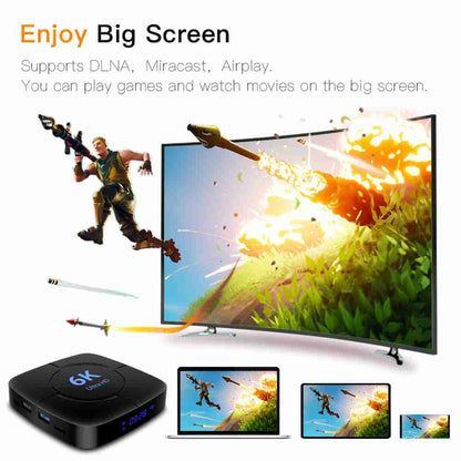 6K Ultra HD Android 12.0 Smart TV Box with Remote Control, 4GB+32GB, Allwinner H616 1.5GHZ Quad-Core(EU Plug) - Others by buy2fix | Online Shopping UK | buy2fix