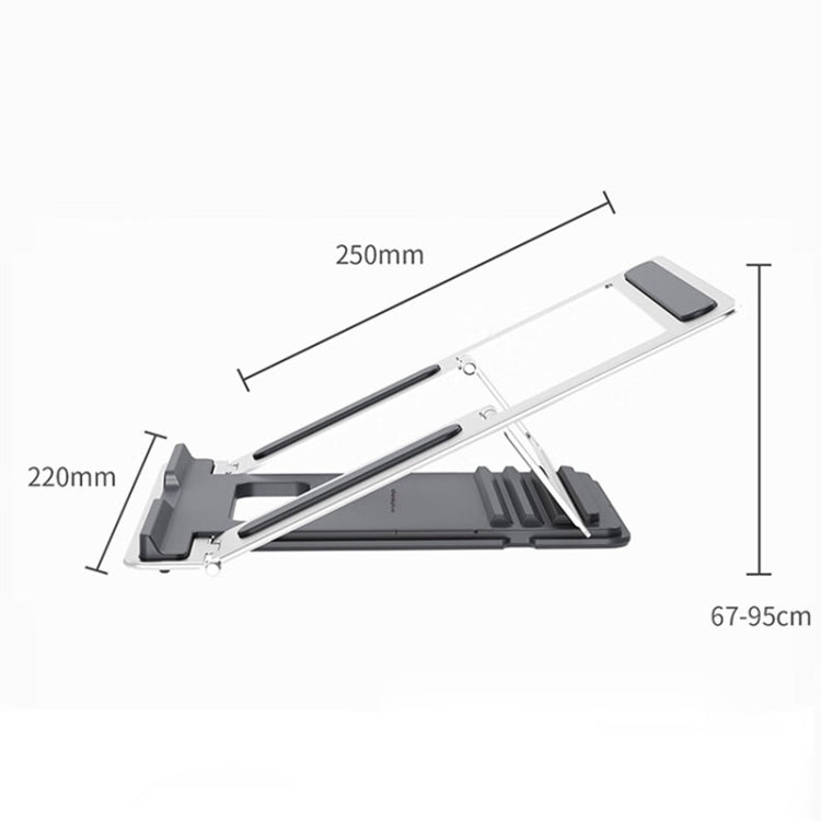 Lenovo Thinkplus Desktop Laptop Holder L20(Silver) - Laptop Stand by Lenovo | Online Shopping UK | buy2fix