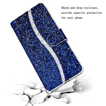 For iPhone 15 Pro Max Glitter Powder Filp Leather Phone Case(Blue) - iPhone 15 Pro Max Cases by buy2fix | Online Shopping UK | buy2fix