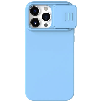 For iPhone 15 Pro NILLKIN CamShield Liquid Silicone Phone Case(Sky Blue) - iPhone 15 Pro Cases by NILLKIN | Online Shopping UK | buy2fix