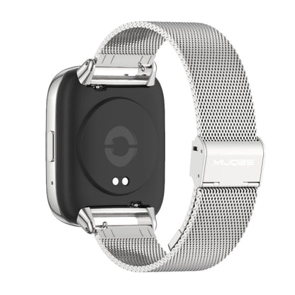 For Redmi Watch 3 Lite / Watch 3 Active Mijobs Milan Buckle Metal Watch Band(Silver) - Watch Bands by MIJOBS | Online Shopping UK | buy2fix