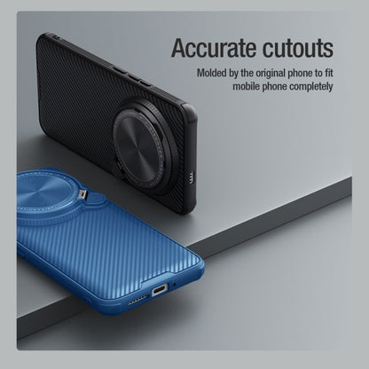 For Xiaomi 14 Ultra NILLKIN Black Mirror Prop CD Texture Mirror Phone Case(Blue) - 14 Ultra Cases by NILLKIN | Online Shopping UK | buy2fix