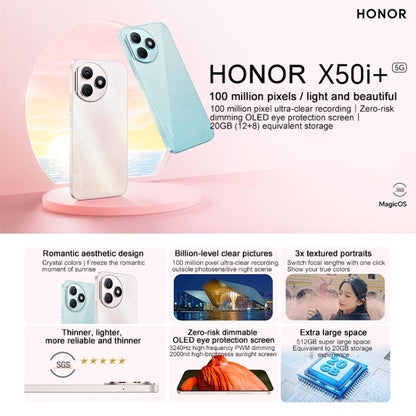 Honor X50i+, 12GB+512GB,  6.7 inch MagicOS 7.2 Dimensity 6080 Octa Core up to 2.4GHz, Network: 5G, OTG, Not Support Google Play(Green) - Honor by Huawei | Online Shopping UK | buy2fix