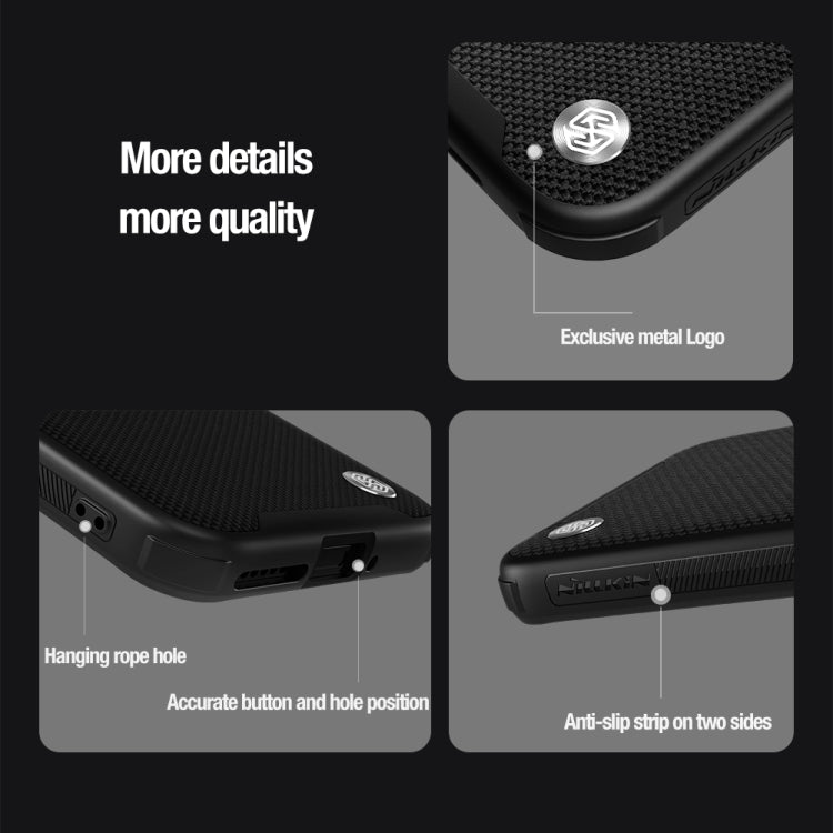 For Xiaomi 14 Pro NILLKIN Textured Prop Magnetic Lens Protection Holder Nylon Phone Case(Black) - 14 Pro Cases by NILLKIN | Online Shopping UK | buy2fix