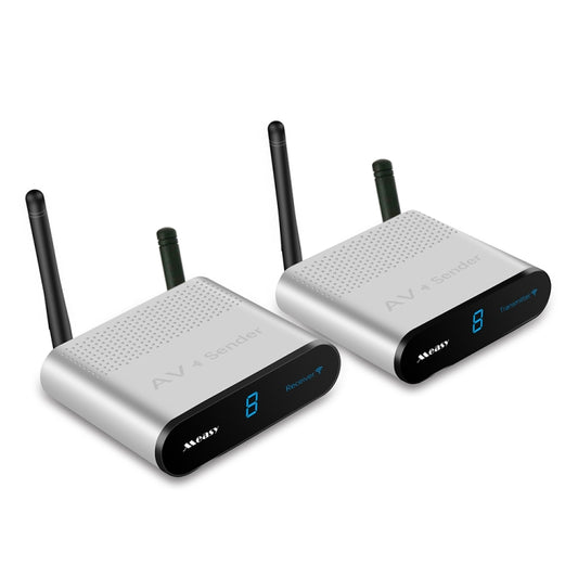 Measy AV230-2 2.4GHz Set-top Box Wireless Audio / Video Transmitter + 2 Receiver, Transmission Distance: 300m, EU Plug, with IR Extension Function - Set Top Box & Accessories by Measy | Online Shopping UK | buy2fix