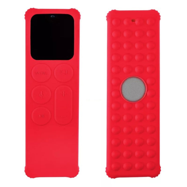 For Apple TV 4K 5th / 4th Anti-slip Shockproof Silicone Remote Control Protective Case(Red) - Consumer Electronics by buy2fix | Online Shopping UK | buy2fix