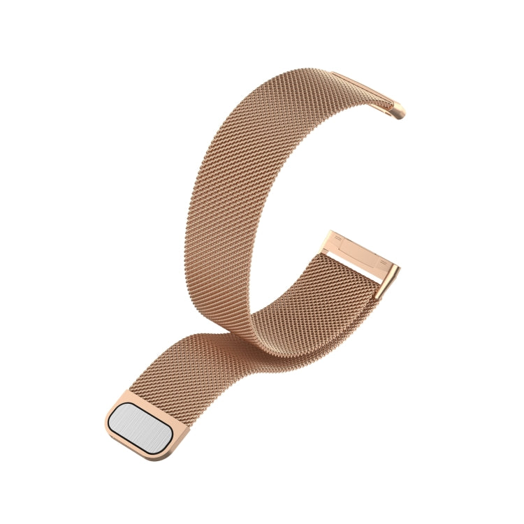 For Fitbit Versa 3 / Fitbit Magnetic Milano Watch Band, Size:Small Code(Rose Gold) - Smart Wear by buy2fix | Online Shopping UK | buy2fix