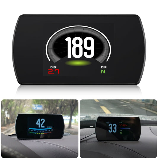 T800 Car HUD Head-up Display GPS Speed Display Speed / Voltage Alarm Altitude Display - Head Up Display System by buy2fix | Online Shopping UK | buy2fix