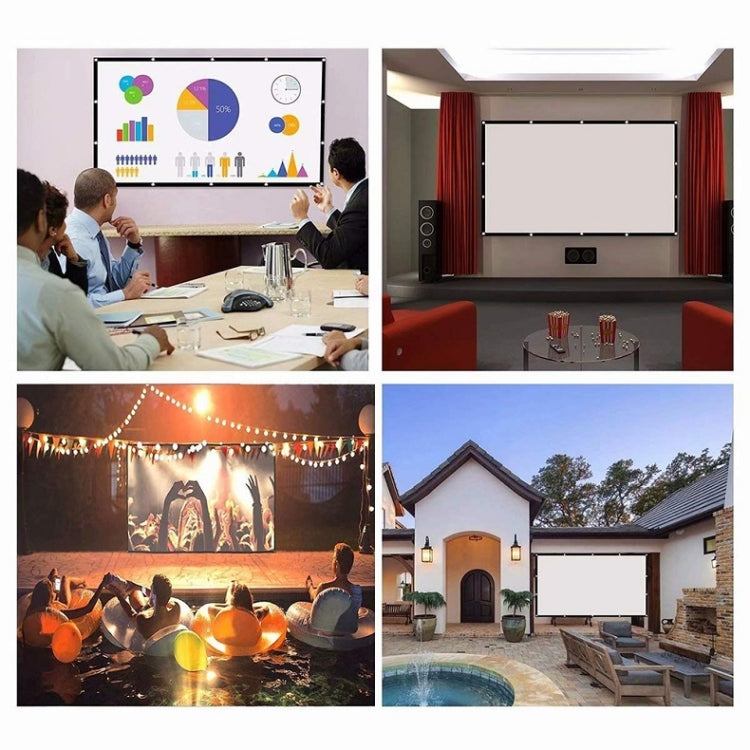 Simple Folding Thin Polyester Projector Film Curtain, Size:120 inch (4:3) Projection Area: 240x180cm - Consumer Electronics by buy2fix | Online Shopping UK | buy2fix
