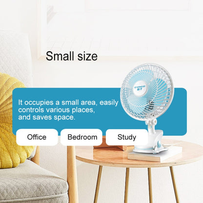 220V Portable Household Dormitory Mute Clip Base Mini Electric Fan, Length: 3m CN Plug - Electric Fans by buy2fix | Online Shopping UK | buy2fix