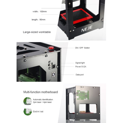 NEJE DK-8-KZ 1500mW USB DIY Laser Engraver Carving Machine - DIY Engraving Machines by NEJE | Online Shopping UK | buy2fix