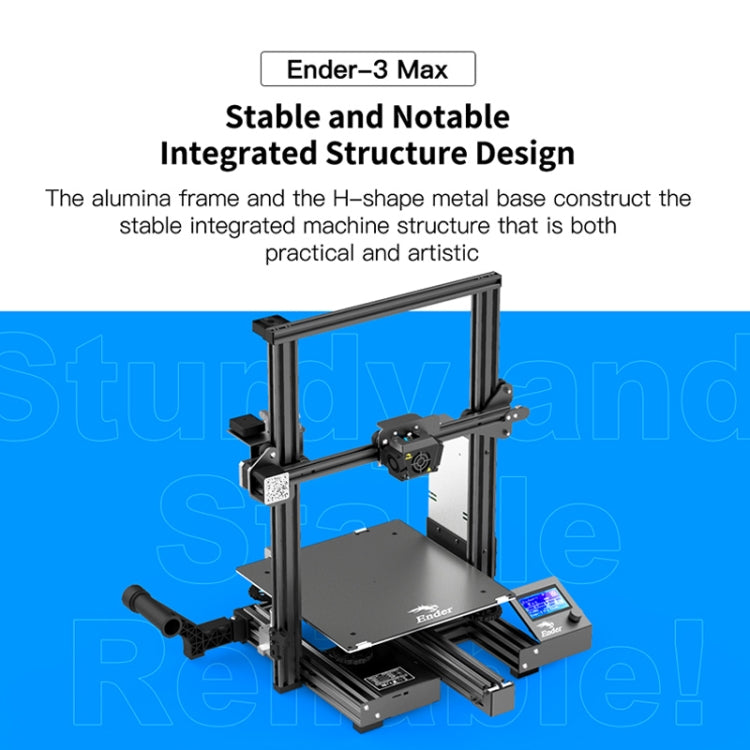 CREALITY Ender-3 Max Smart Sensor Dual Cooling Fans DIY 3D Printer, Print Size : 30 x 30 x 34cm, EU Plug - 3D Printer by Creality | Online Shopping UK | buy2fix