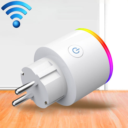 15A WiFi EU Plug Power Adapter Electricity Statistics APP Remote Control Timer Smart Socket, with Alexa & Google Home & RGB Colors LED Light, AC 100-250V - Consumer Electronics by buy2fix | Online Shopping UK | buy2fix