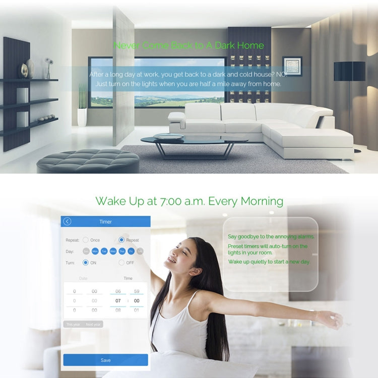 WS-US-03 EWeLink APP & Touch Control 2A 3 Gangs Tempered Glass Panel Smart Wall Switch, AC 90V-250V, US Plug - Consumer Electronics by buy2fix | Online Shopping UK | buy2fix