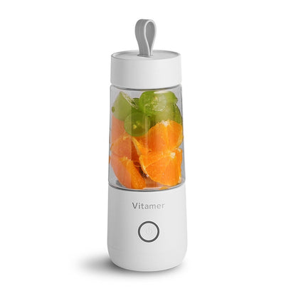 Vitamer USB Mini Portable Juicer Juice Blender Lemon Fruit Squeezers Reamers Bottle (White) - Home & Garden by buy2fix | Online Shopping UK | buy2fix