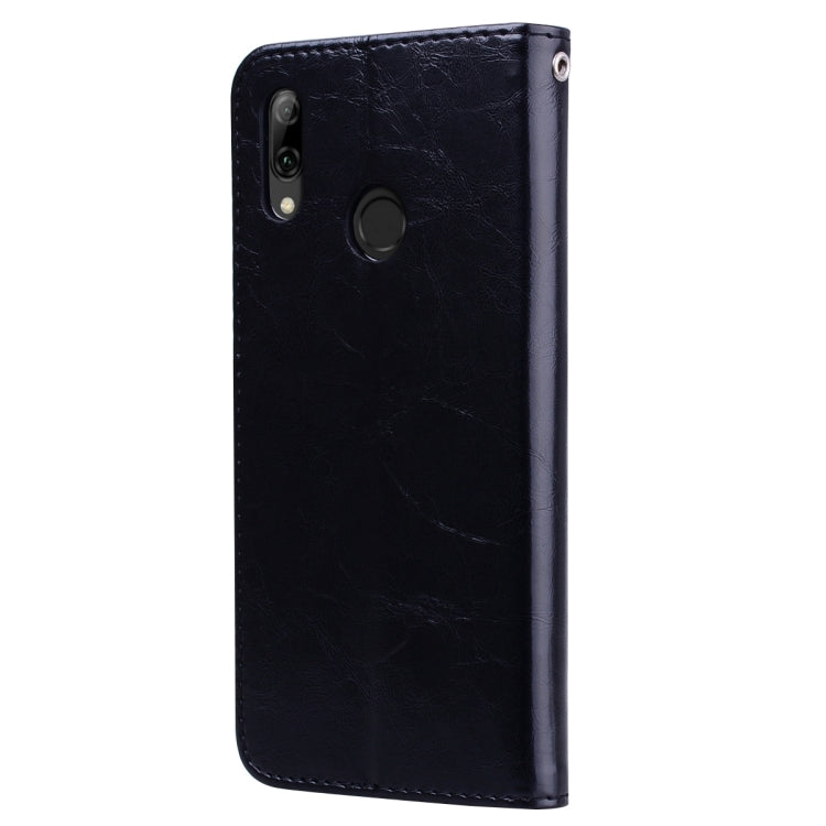 Business Style Oil Wax Texture Horizontal Flip Leather Case for Huawei P Smart 2019, with Holder & Card Slots & Wallet (Black) - Huawei Cases by buy2fix | Online Shopping UK | buy2fix